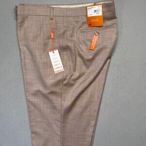 Tallia Men's Classic Fit Suit Separate Pant Tan 42x30 $135